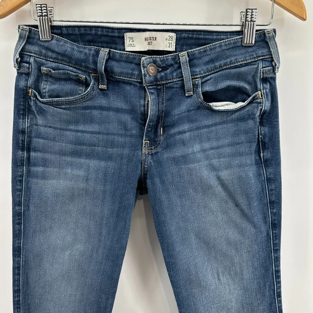 Hollister Jeans Womens 7S (28x31) Blue Denim Bootcut Leg 5-Pocket Outdoor